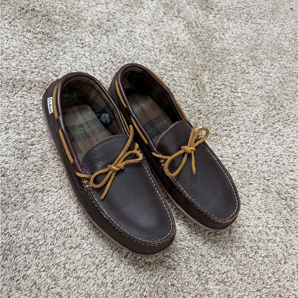 Men's Brown Leather Moccasins